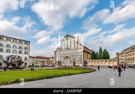 L'église catholique de Santa Maria Novella à Florence, Toscane, Italie. Banque D'Images