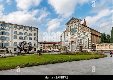 L'église catholique de Santa Maria Novella à Florence, Toscane, Italie. Banque D'Images