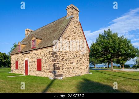 Canada, Province de Québec, Montréal, Verdun, Maison Nivard-De Saint-Dizier, musée et site archéologique Banque D'Images