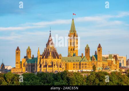 Le Canada, la province de l'Ontario Ottawa, Outaouais, la colline du Parlement Banque D'Images