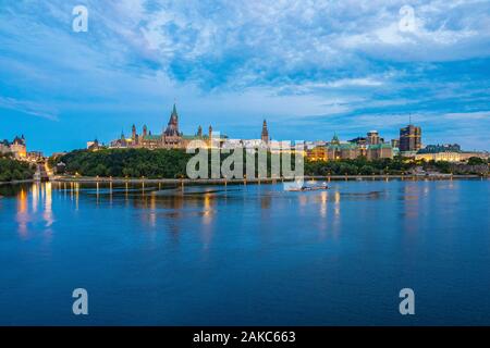 Le Canada, la province de l'Ontario Ottawa, Ottawa River, vue générale Banque D'Images