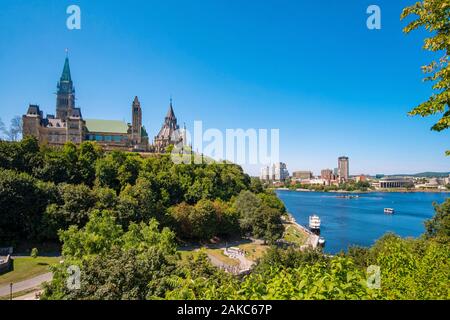 Le Canada, la province de l'Ontario Ottawa, Outaouais, la colline du Parlement Banque D'Images