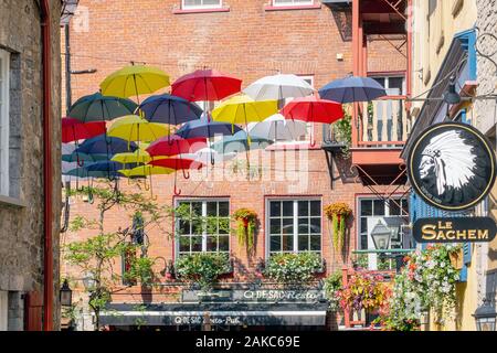 Canada, Québec, province de Québec, Vieux-québec classé au Patrimoine Mondial par l'UNESCO, partie inférieure de la Vieille Ville Banque D'Images