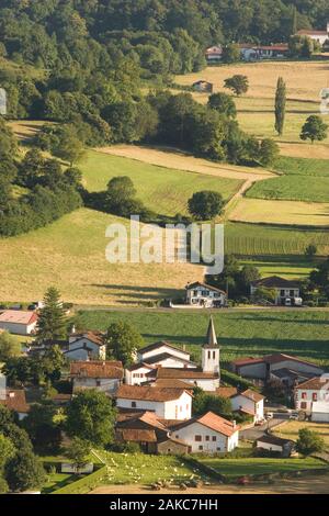 La France, l'Nouvelle-Aquitaine, Irouléguy, Pays Basque. Banque D'Images