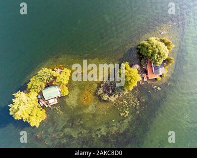 Le Canada, l'Ontario, Thousand Islands (1000) îles près de Gananoque (vue aérienne) Banque D'Images