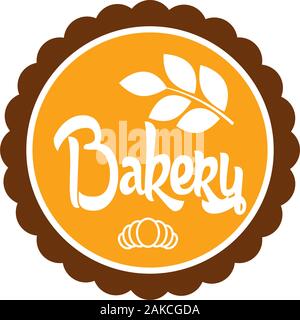 Conception de logo de boulangerie Illustration de Vecteur