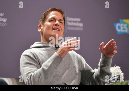 Las Vegas, NV, USA. 8 janvier, 2020. Mark Cuban s'exprimant lors de la conversation avec Mark Cuban au CES 2020 à Aria Resort & Casino à Las Vegas, Nevada le 8 janvier 2020. Credit : Damairs Carter/media/Alamy Punch Live News Banque D'Images