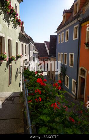 MEISSEN, ALLEMAGNE - 12 octobre 2019 : les plus belles rues de la vieille ville. Banque D'Images