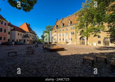 MEISSEN, ALLEMAGNE - 12 octobre 2019 : Le bâtiment historique Kornhaus Meissen. Banque D'Images