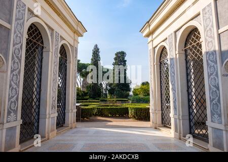 Bâtiments de la Rome antique, volières Farnèse, jardins Farnèse, Mont Palatin, Palatino, Rome, Italie Banque D'Images