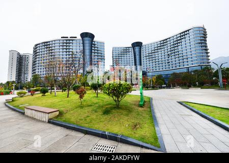 Ville de Zhangjiajie dans la province de Hunan, Chine. Banque D'Images