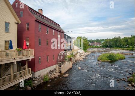 Scène de Littleton au New Hampshire Banque D'Images