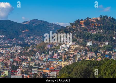 Rues de la région de Katmandou, la capitale du Népal Banque D'Images