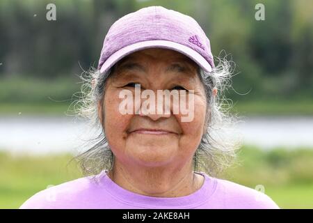 Femme autochtone, Canada Banque D'Images