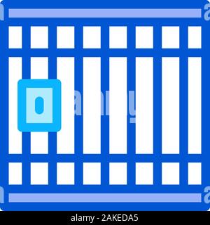 Police Prison Bar Gate Contours Illustration Illustration de Vecteur