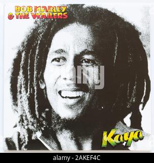 La couverture de Kaya, album 1978 de Bob Marley & The Wailers on Island - usage éditorial exclusif Banque D'Images