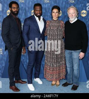 Pasadena, États-Unis. 05Th Jan, 2020. PASADENA, LOS ANGELES, CALIFORNIE, USA - 08 janvier : Nicholas Pinnock, Curtis 50 Cent Jackson, Indira Varma et Timothy Busfield arrivent à la télévision ABC TCA Winter Press Tour 2020 s'est tenue à l'hôtel Langham Huntington Hotel le 8 janvier 2020 à Pasadena, Los Angeles, Californie, États-Unis. (Photo par Xavier Collin/Image Crédit : Agence de Presse) L'agence de presse Image/Alamy Live News Banque D'Images