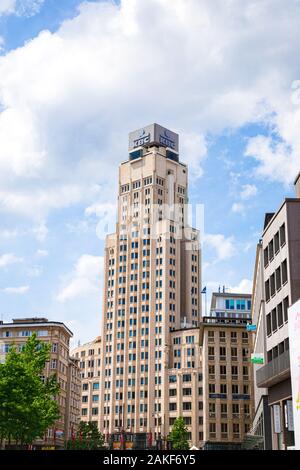 Tour KBC à Antwerpen Banque D'Images