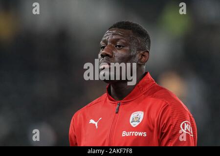 2e janvier 2020, Pride Park Stadium, Derby, England ; Sky Bet Championship, Derby County v Barnsley : Azeh Diaby (5) de Barnsley Crédit : Mark Cosgrove/News Images Banque D'Images