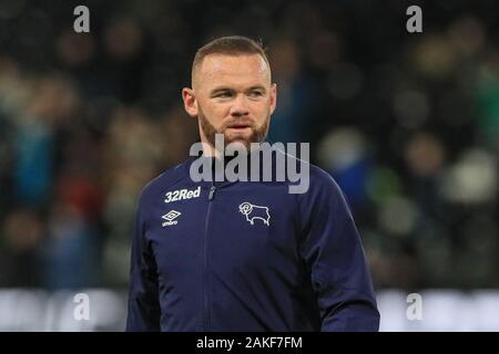 2e janvier 2020, Pride Park Stadium, Derby, England ; Sky Bet Championship, Derby County v Barnsley : Wayne Rooney (32) de Derby County Credit : Mark Cosgrove/News Images Banque D'Images