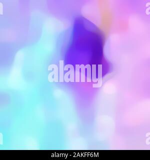 Format carré flou floue image d'arrière-plan en bleu clair, bleu et violet couleurs chardon et texte libre espace. Banque D'Images
