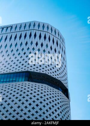 Ginza de Tokyo, bâtiment de l'espace/Japon 2017 Banque D'Images