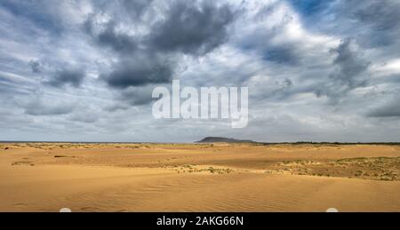 Panorama de la plage de St.Lucia estuary, dans le Parc National d'Isimangaliso en Afrique du Sud Banque D'Images