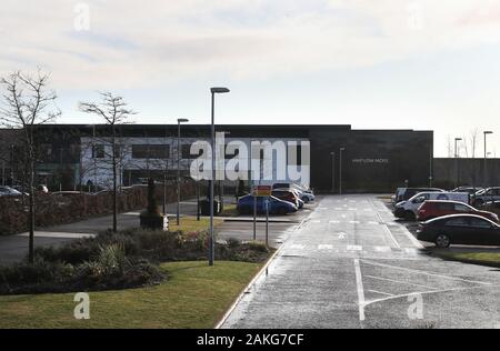 Mousse Faible HMP prison près de Bishopbriggs, Merville, une enquête de meurtre a été lancé sur le décès d'un prisonnier le lundi. Banque D'Images