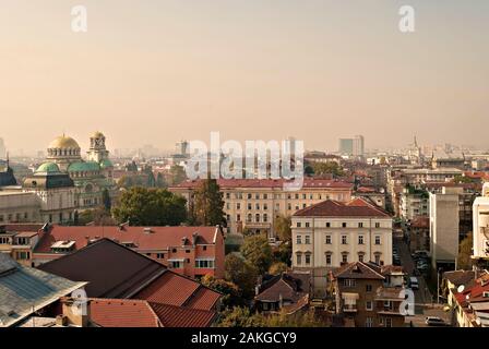 Vue de la ville de Sofia, Bulgarie;Haut;l'Europe ; Banque D'Images