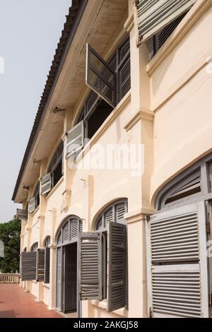 Côte d'Ivoire, Grand Bassam, le Musée du Costume National vieille maison coloniale Banque D'Images