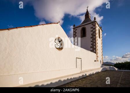 Espagne, Canaries, l'île de Fuerteventura, Corralejo, Eglise de Santa Maria church, extérieur Banque D'Images