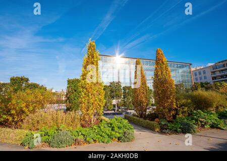 France, Paris, André Citroën le parc en automne Banque D'Images