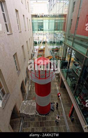 L'Italie, Ligurie, gènes, Porto Antico (vieux port), Galata Museo del Mare (Muma), Musée de la mer conçu par l'architecte Renzo Piano (Galata Museo del Mare) Banque D'Images