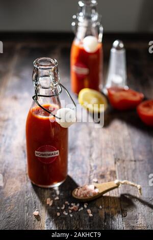 De délicieux jus de tomate.aliments sains et boire. Banque D'Images