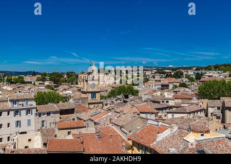 Vue aérienne à Salon-de-Provence en France Sotuh Banque D'Images