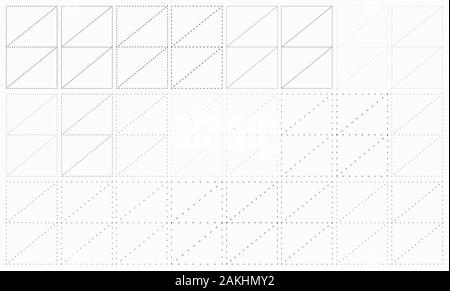 codes postaux définis pour l'illustration vectorielle de conception vide d'enveloppe. Copiez les carrés de lignes en pointillés des numéros d'espace pour les post-affaires. Carte pour le courrier d'enveloppe. Illustration de Vecteur