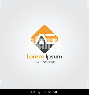 Lettre initiale AG avec logo Entreprise moderne créative Typographie Vector Modèle. Creative Résumé Lettre AG Logo Design Illustration de Vecteur