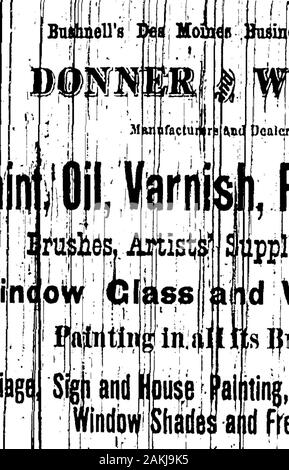 1876 Des Moines et Polk County, Iowa, City Directory . QalcrsIn. Diljectory. |eGoii Banque D'Images