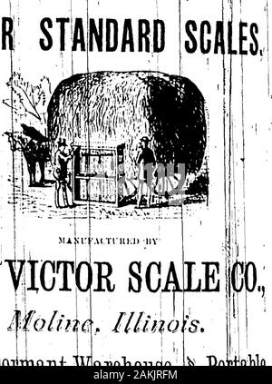 1876 Des Moines et Polk County, Iowa, City Directory . Stocl^t, entrepôt de dopant Banque D'Images