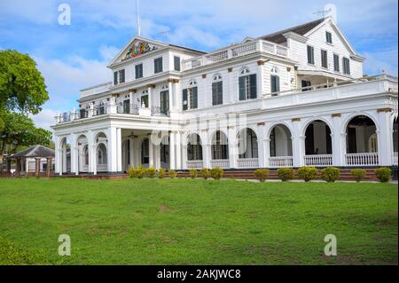 Suriname Palais présidentiel sur Onafhankelijkheidsplein à Paramaribo, capitale de la plus petite nation d'Amérique du Sud Banque D'Images