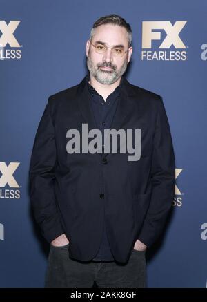 Pasadena, CA - janvier 09, 2020 : Alex Garland assiste à l'effet FX Networks' Star Walk Press Tour d'hiver 2020 à l'hôtel Langham Huntington Banque D'Images