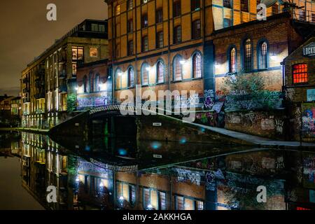 2019-12 Londres Camden et West End lumières à Noël Banque D'Images