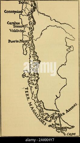 Conférences régionales en Amérique latine ; . La CONFÉRENCE À SANTIAGO, CHILI ET DES FEUX DE L'ARRIÈRE-PLAN de Lima à Santiago, le principal port du Chili, isa sept jours de voyage. La destination des députations, wasSantiago Chiles capitale qui est situé abouteighty miles de Valparaiso. Sur le voyage les butées ont été faites à Mollendo, à côté de l'chiefPeruvian. port de Callao Ici commence le chemin de fer principale du pays, appelé le sud du Pérou, par qui travelerscHmb les Andes, visiter l'ancienne et classique, ofArequipa ville les ruines de Cuzco, et la région de LakeTiticaca, ce qui est e Banque D'Images