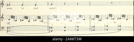 La forêt bleue, conte lyrique en 3 actes, d'après les contes de PerraultPoëme ChenevìerePartition de Jacques pour chant et piano réduite par l'auteur . ^^ ^w. PETIT-POUCET A i H ^ â fe =f  =rr =^ ^^ Je nai peur ni des bois , ni des loups ! . » ^fe S &Lt ; ^ » ^ 1 fl j j j^»•- Mf * * à ^ f f é Banque D'Images