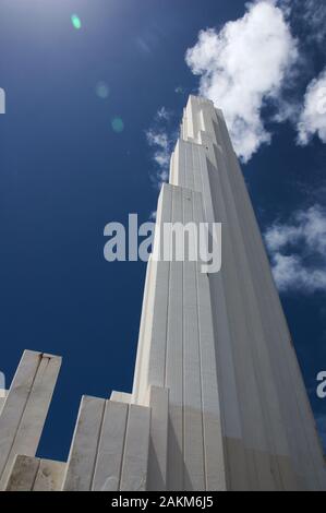 2015. Punta del Hidalgo, Tenerife, Espagne. Point de vue de l'étage du grand phare situé à Punta del Hidalgo, San Cristobal de La Laguna. Banque D'Images