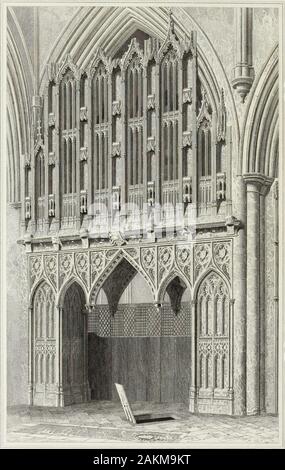 L'ensemble monumental de noble demeure et de personnalités : comprenant les antiquités sépulcral de Grande-bretagne . 6. Tirée de l'EDW Ty gravé Sc^Blore. en S*j'Ablbey Orairxlhu Albans LA PREUVE. Publié en mars. 1 IB ? *&Gt ;. par Smith & Tripkook,Lepard. Zmdan,Finsbury Square,,. HUMPHREY, duc de Gloucester. L'Ob. 1446.monument à St Albans.. Humphrey de Lancastre, quatrième fils du roi Henry, theFourth par sa première épouse, Marie de Bohun, fille et co-heirof Humphrey, comte de Hereford et Northampton, a été createdEarl de Pembroke et duc de Gloucester, au deuxième yearof son frère le Roi Henry le cinquième. H Banque D'Images