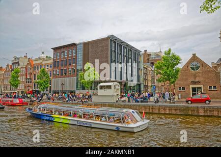 Maison d'Anne Frank à Amsterdam Prinsengracht street Banque D'Images