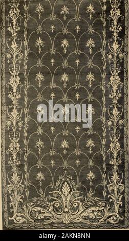 Exemples de goût à la personne . Tapis : Templeton & Co., Glasgow.. Rideau dentelle : Ma/fils blanc, casseroles. L'art industriel. 415 spécimens de l'art antique, qui pourraient être achetés à des prix tout à fait dans le moyen de l'un doté d'une pelouse ornant une valeur de cette façon. À la page 411, nous avons une gravure d'un candélabre de bronze le selectedfrom Exposition collective française, qui est aussi excellent dans son chemin comme theBronze Lustre, fabriqué par MM. Hart & Fils, de Londres, shownon page 412. Nous parlons de ces deux œuvres ensemble, parce qu'ils donnent, chaque illustration anexcellent en lui-même, d'un bon examen Banque D'Images