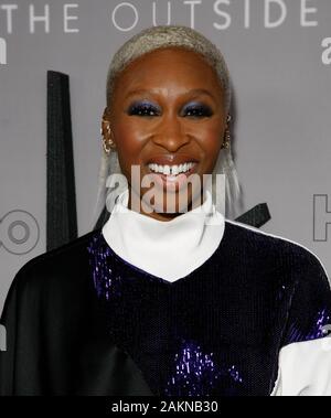 Los Angeles, USA. 09Th Jan, 2020. LOS ANGELES, CALIFORNIE - Le 09 janvier : Cynthia Erivo assiste à la première de Los Angeles la nouvelle série HBO "l'outsider" au Directors Guild of America, 09 janvier 2020 à Los Angeles, Californie. Photo : CraSH/imageSPACE Crédit : Imagespace/Alamy Live News Banque D'Images