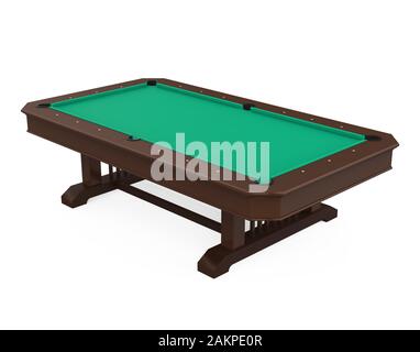 Table de billard Isolated Banque D'Images